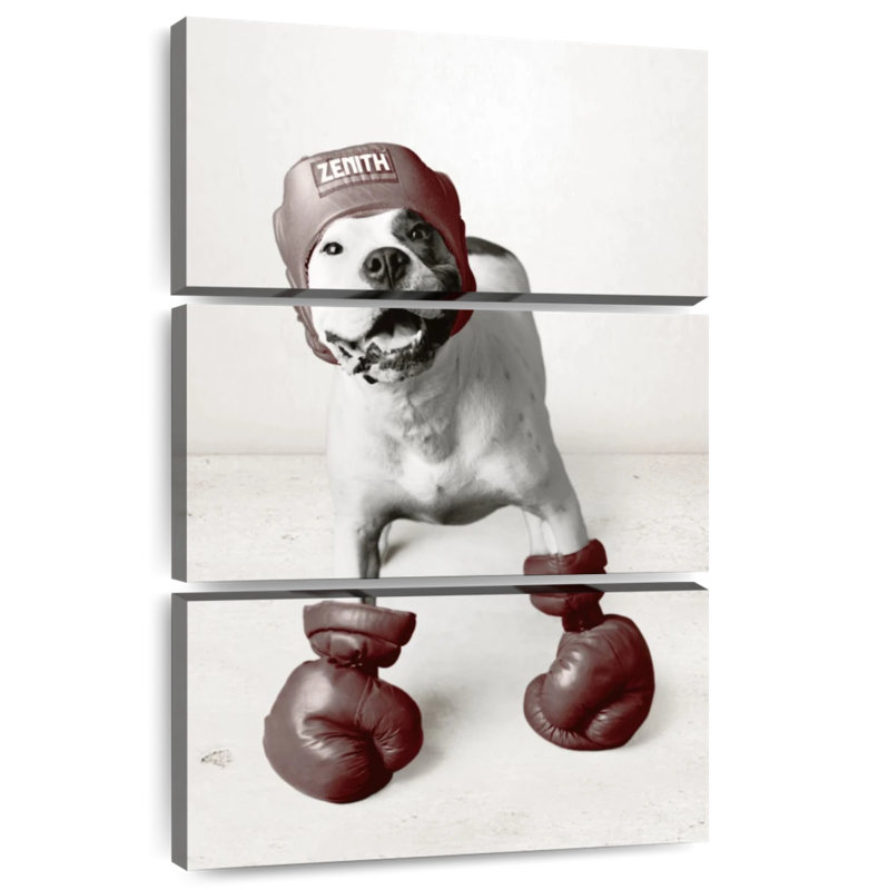 Ketti Boxing Dog, 45" H x 28" W