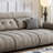 Cream Minimalist Straight Sofa