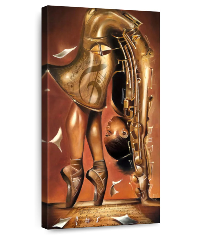 Balletic Tune, 36" H x 18" W