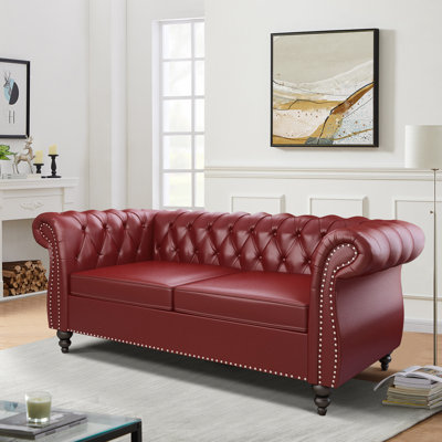 62'' Faux Leather Loveseat