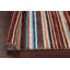 Tapis multicolore noué à la main 2 pi 9 po x 4 pi 1 po One-of-a-Kind