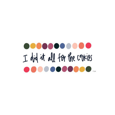 Rainbow I Did It For The Cookies by Jaxn Blvd. - Wrapped Canvas Panoramic Print