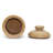 Teak Marble Decorative Jar with Lid – Natural Stone Storage Accent