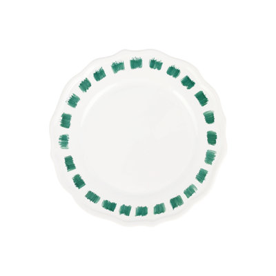 Assiette à salade Lisbon Green Stitch