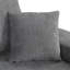 Canapé-lit modulaire en U de 109 po avec deux ports USB, une méridienne de rangement et quatre coussins de dossier pour le salon, gris