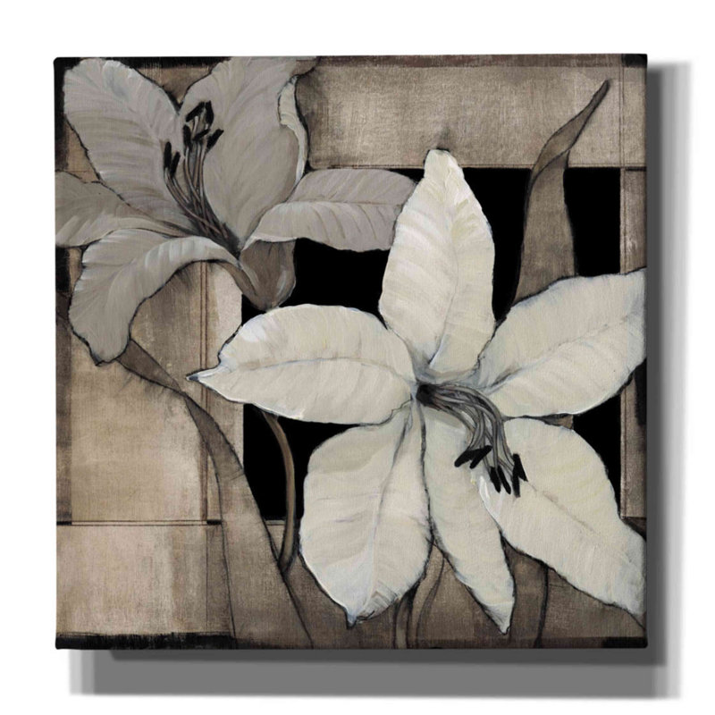 «Dramatic Lily Grid II» par Tim O'toole, art mural sur toile, H 12 po x l 12 po x P 0,75 po