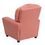 Contemporary Kids Recliner with Cup Holder-1383255995