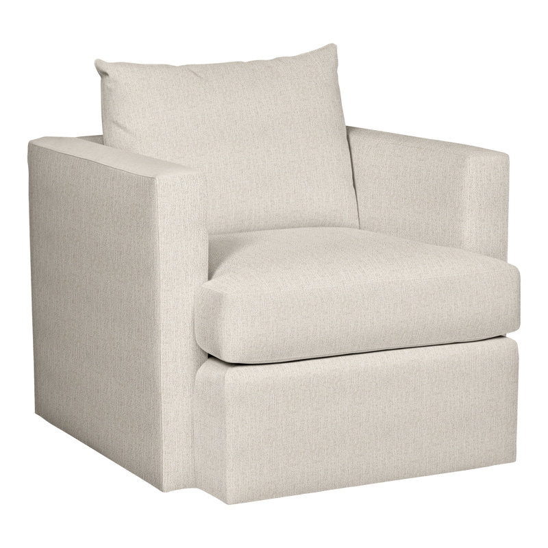 Chaise Emory 33,5 "American Bungalow, Mélange de polyester parchemin instantané
