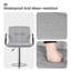 Set Of 2, Breakfast Bar Stool With Armrest And Back Swivel Gas Lift Leather Kitchen Bar Stool-1545071156