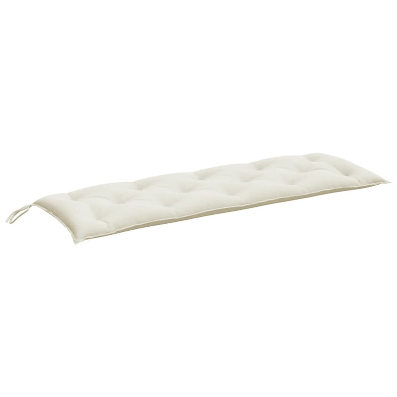 Ebern Designs Garden Bench Cushion 2.8" Fabric, 59.1" W x 19.7" D, Melange Cream