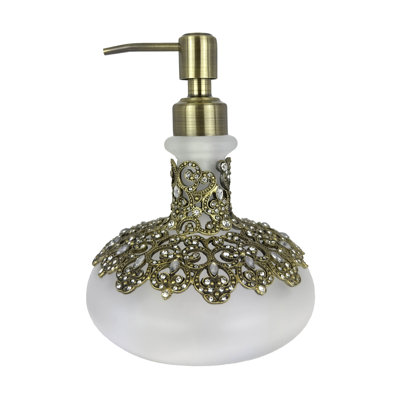 Distributeur de lotion et de savon en verre Bulbous