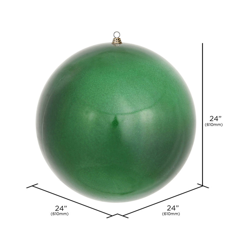 Vickerman 24" Giant Emerald Ornament, 24" H x 24" W x 8" D, Emerald