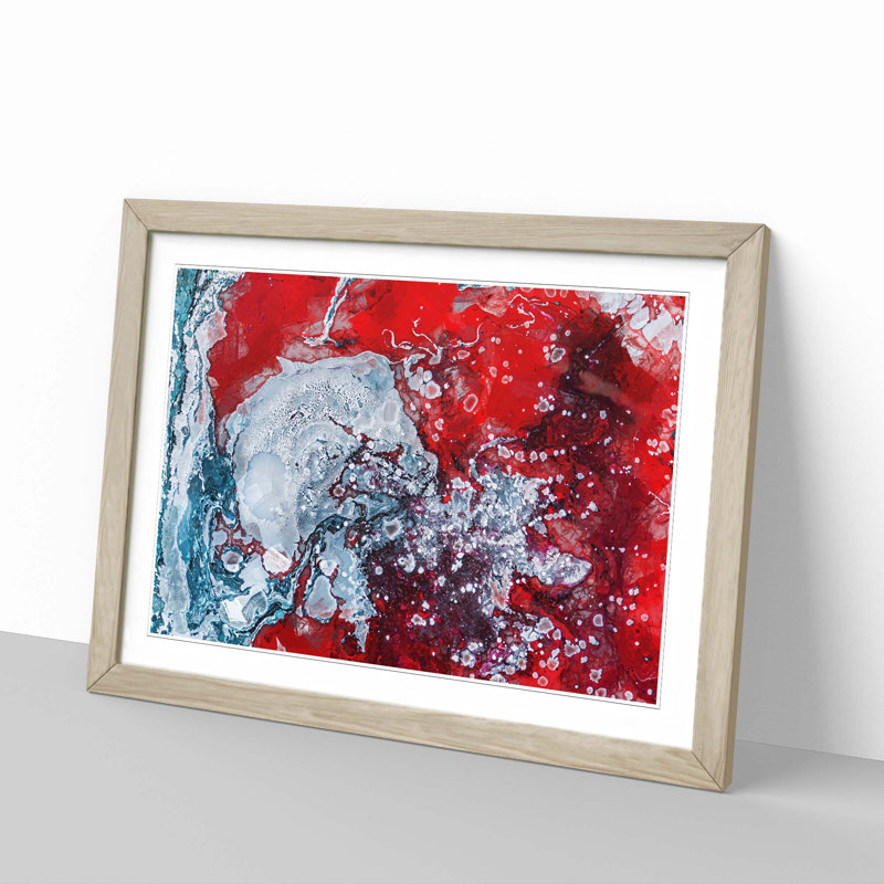 Wild Life in Abstract - Framed Print, 35cm H x 50cm W x 2cm D, Oak