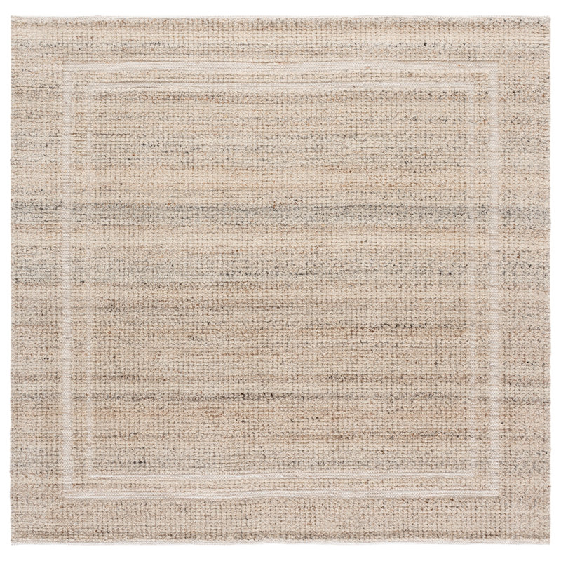 Natura 229 Hand Loomed Wool Geometric Rug, Square 6'