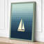 Sailboat in Stillness Minimalist - Wrapped Canvas-598011718-598011722