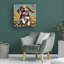 Animals Daisy Field Frolic - Wrapped Canvas Print-1801996388