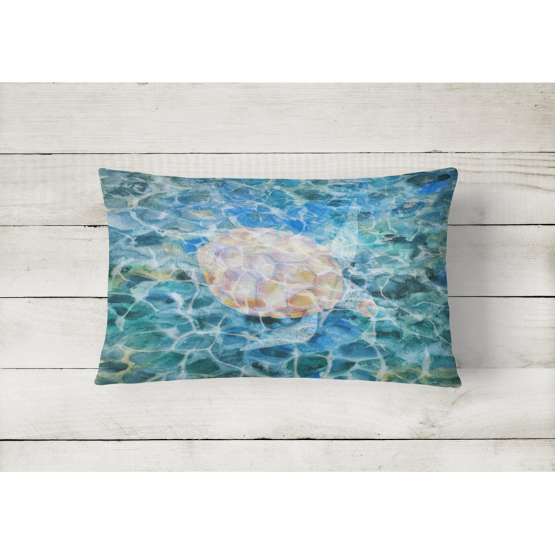 Sea Turtle Under water Lumbar Pillow