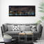 Chicago By Night - Wrapped Canvas Print