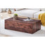 Table basse en bois aggloméré noyer