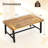 Acacia Wood Coffee Table Indoor Outdoor Rectangle Center Table w/ Thickened Top