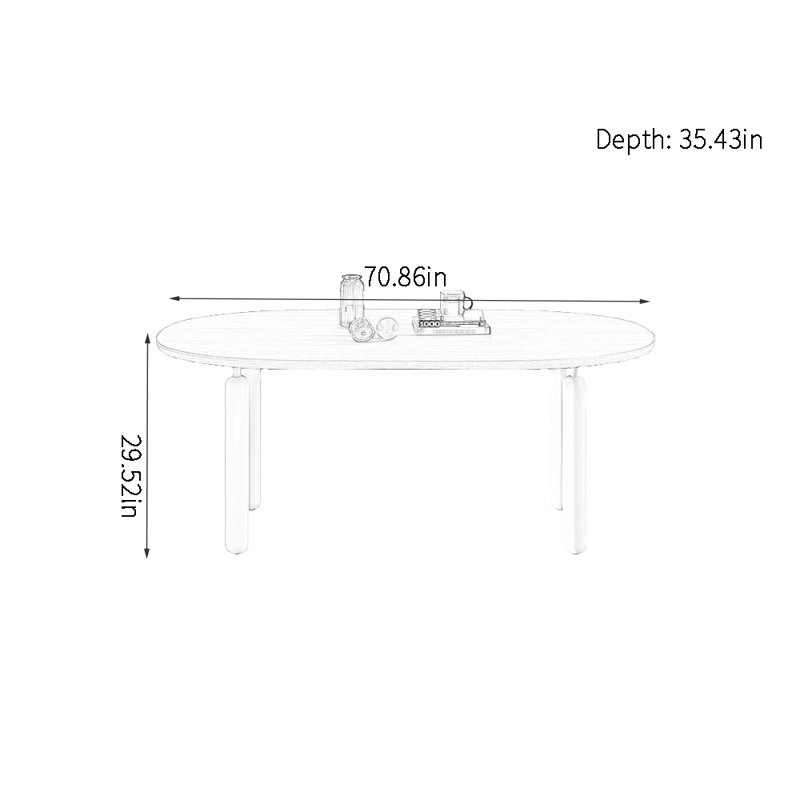 Kache, 29.52"H x 70.86"L x 35.43"W