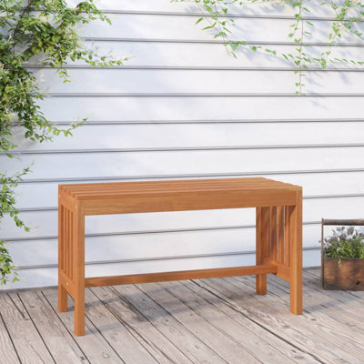 Lailey Solid Wood Eucalyptus Outdoor Bench