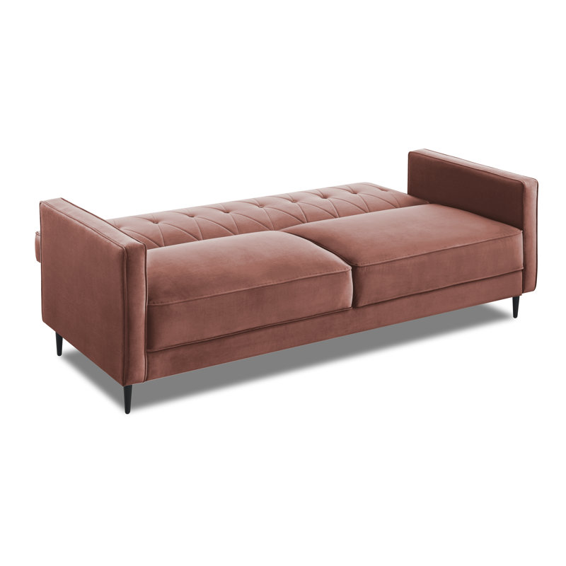 Aticus 3 Seater Sofa Bed, Pink Velvet