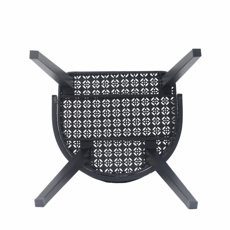 Ensemble de 2 chaises d'extérieur pour l'extérieur, Noir