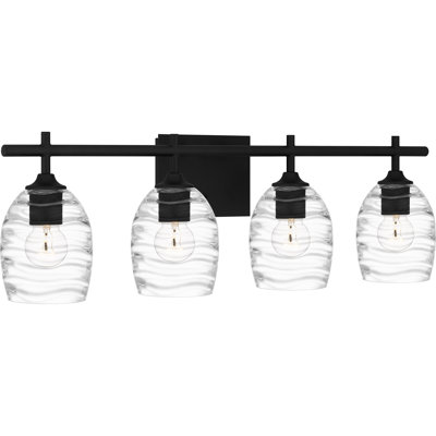 Éclairage pour meuble-lavabo à 4 lumières Aracelly