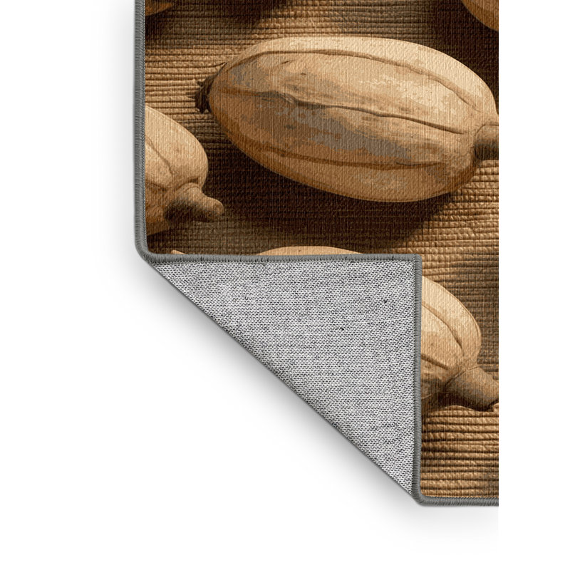  Washable Jicama Vegetables Area Rug, Carré 6 pi