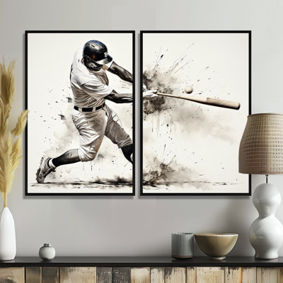 Baseball Minimal Swing II - impressions sur toile modernes