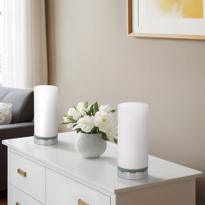 Lampes de table Glass Touch, blanc