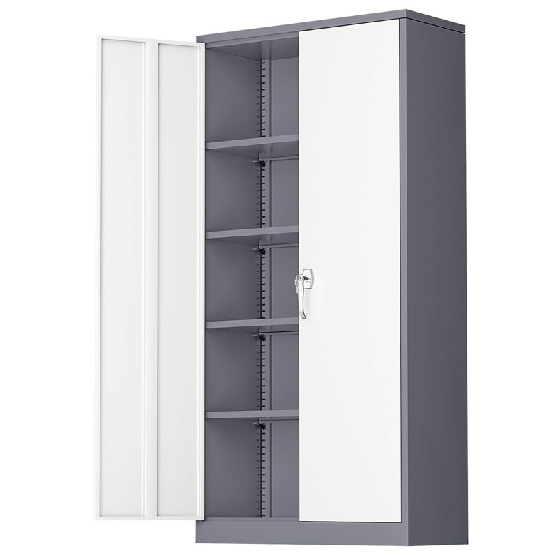 Achyut Garage Storage Cabinets ( 72'' H x 36'' W x 18'' D ), Metal Tool Cabinet with 4 Adjustable Shelves and Lockable doors
