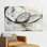 Art mural moderne abstrait en verre: Toile imprimée pour un décor élégant, 1P WhiteFramedCanves