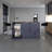 Demon Kitchen Island With Storage Cabinet And Open Shelves