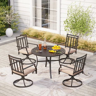 Cassis Outdoor Rope Four Seater Table And Chair Set - The Forest & Co.