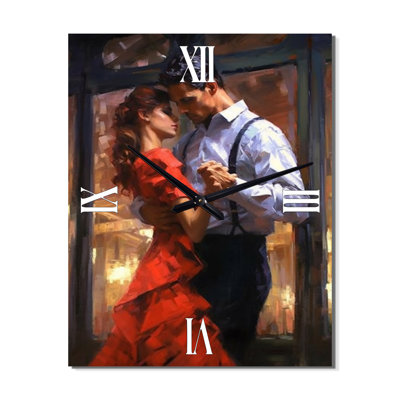 Diljana - Couple horloge murale moderne