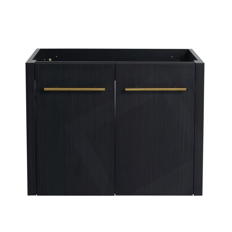 Meuble-lavabo mural 24 po avec porte à fermeture en douceur et grand espace de rangement