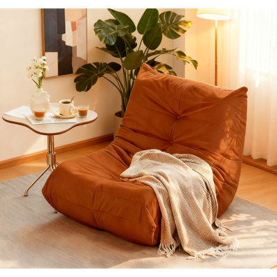 Chaise d'appoint confortable en velours côtelé de style moderne pour la maison