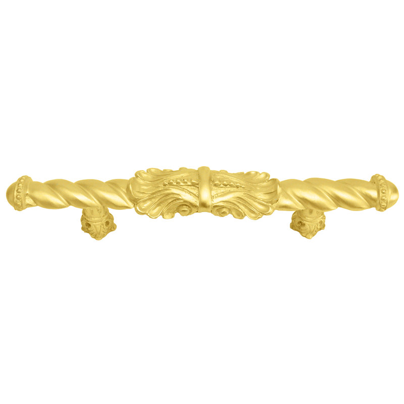 Poignée Acanthus de style roman, Doré, 4"