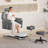 Reclining Pedicure Chair With Stool, Footrest & Massage Foot Basin-1007398387
