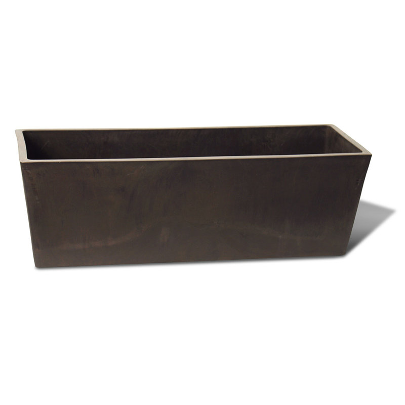 Cara Handmade Planter Box, Dark Brown, 16" H x 31" W x 10" D