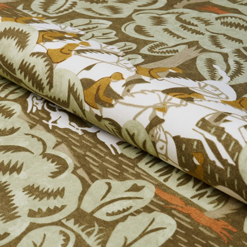 Hansen Embroidery Fabric, Brown/ Neutral