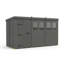 Total Sheds 12ft x 5ft Composite Pent Garden Shed - Single Door - With Windows - EPDM Rubber Roof - UK Manufactured