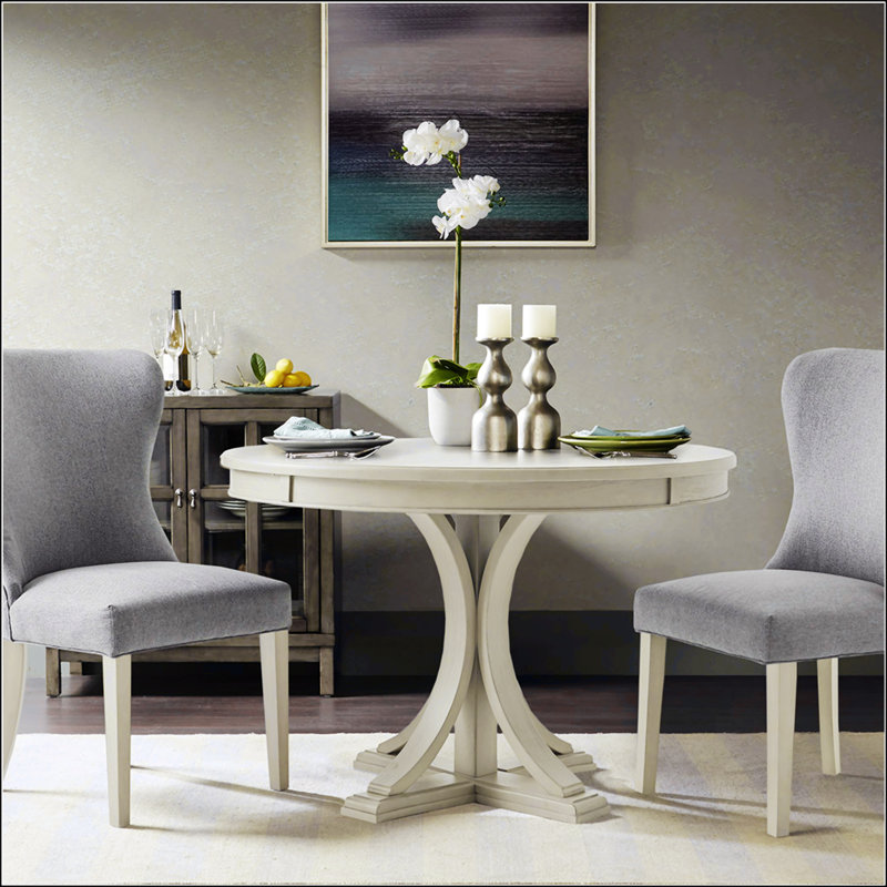 44" Round Dining Table, Gray