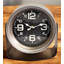 Modern & Contemporary Numerical Metal Quartz Movement / Crystal Tabletop Clock Silver