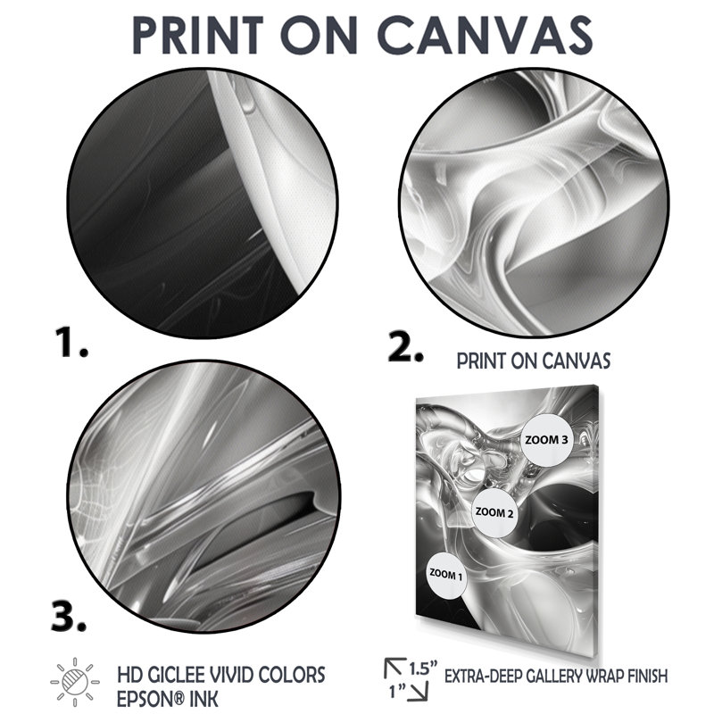 Gris noir et acier abstrait Serenade III - reproduction d'art abstrait, H 20 po x l 12 po x P 1 po