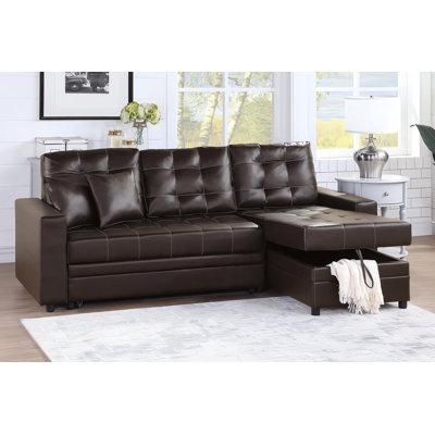 Bulwell 2 - Piece Vegan Leather Sectional -  Ebern Designs, 32728EC1223D40B8ADC11730B083DCE9