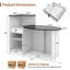 Bureau de réception moderne avec comptoir ovale-665754694