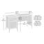 Bureau, finition GRIS CLAIR